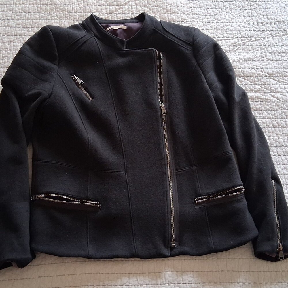 GAP Wool Moto Jacket Size Large - image 1